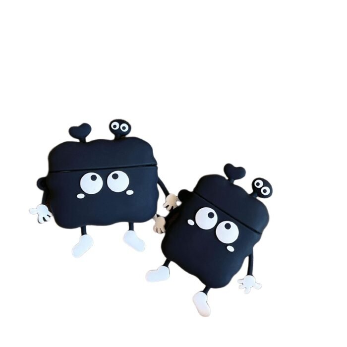 Cute Black Earphone Case For Airpods Pro Wireless Silicone Case - Image 10