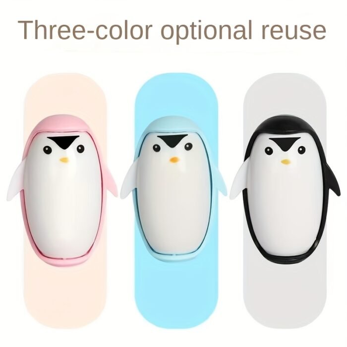 Cute Penguin Lint Roller - Portable, Washable Fabric Debris Remover for Clothes & Home, Easy to Use, No Electricity Needed, Home Cleaning Essentials | Playful Design | Easy Grip Handle, Lint Roller for Clothes - Image 7
