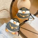 Cartoon Duck Compatible with AirPods 4 Split Case, AirPods Pro 2 Soft Shell New Model AirPods 3rd Generation Earphone Cover Cute