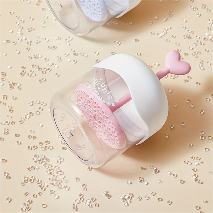 Phthalate-Free Bubble former Shampoo Foam Maker - 1pc Freestanding, Electricity-Free Handheld Bubble Cup for Face Washing - Magic Foam Dispenser - Image 11