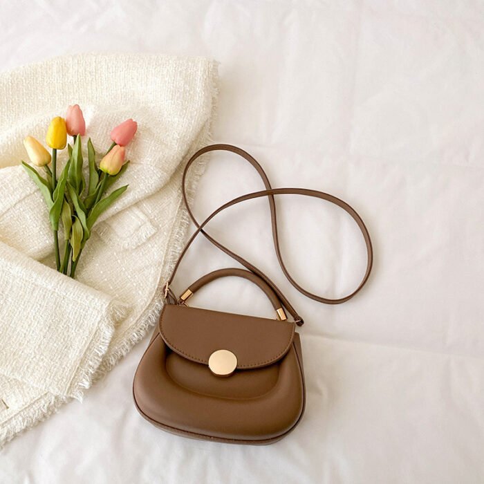 Women'S Stylish Small Crossbody Bag - Chic Shoulder Purse with Magnetic Closure, Golden-Tone Hardware & Cream/Black Color Options, Perfect for Everyday Use, Crossbody Purse, Minimalist Handbag, Elegant Design - Image 7