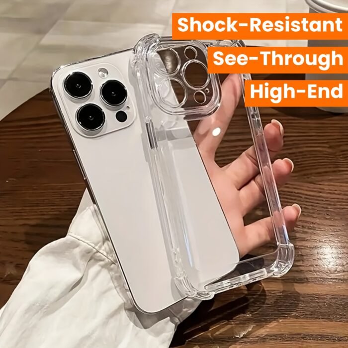 High-End Clear Case for iPhone - Shock-Resistant, See-Through Bumper, TPU Protection for iPhone 16, 15, 14, 13, 12, 11 Pro Max, X, Xs Max, Xr, 8, 7 Plus - Image 15