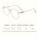 Anti-Fatigue Blue Light Blocking Chic Glasses - Transparent Lens with Stylish Square Frame for Women, Perfect for Computer, TV, Gaming & Phone Use