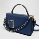 Metal-Decorated Square Handbag - Large Capacity, Lightweight, Portable | Mini Synthetic Flip Bag for Women, Perfect for Office, Business, Autumn & Winter