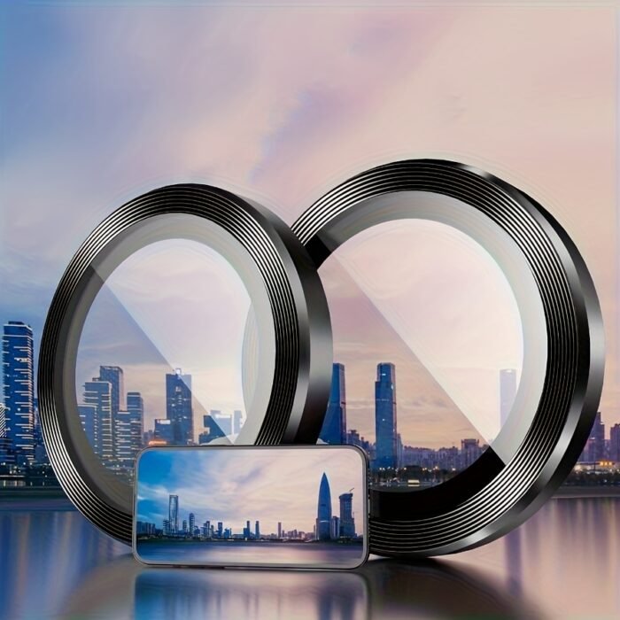 1 Set Camera Protector for iPhone 16 Pro Max, 15 Plus, 14, 13, 12, 11, 15 Pro, 15 Plus, 14 Pro - Durable Tempered Glass, Scratch-Resistant, Easy to Install, Protects Lens from Harm, Accident, and Damag - Image 10