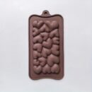 [Pink Heart Chocolate Mold] BPA-Free, 3D Love Design 1pc Pink Heart-Shaped Silicone Chocolate Mold | Ideal for Valentine's & Thanksgiving, DIY Candy Gifts & Cake Decorations