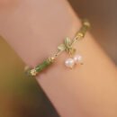 1 Women'S Fashion Bracelet New Chinese Retro Bamboo Lily of The Valley Bracelet