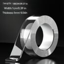 Heavy-Duty Dual-Sided Nano Tape - Extra Strong Adhesive, Reusable & Versatile for Crafts, Christmas Decorations & More - Ideal for All Surfaces, Essential Multi-Purpose Adhesive, Best for Christmas