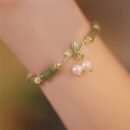 1 Women'S Fashion Bracelet New Chinese Retro Bamboo Lily of The Valley Bracelet