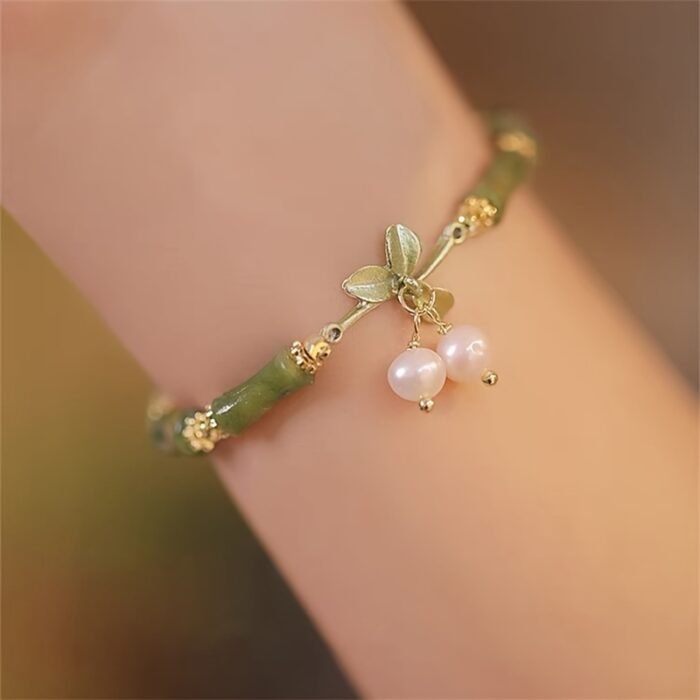 1 Women'S Fashion Bracelet New Chinese Retro Bamboo Lily of The Valley Bracelet - Image 6