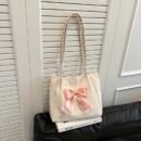 [New Fashionable Bow Bag] 2024 New Fashionable Influencer Student Bow Large Bag | Versatile Women's Crossbody Shoulder Bag