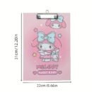 1pc SANRIO Hello Kitty A4 Clipboard - Durable Cardboard Drawing Board with Secure Clip - Multipurpose Office Supplies for Sketching, Tests, and Notes