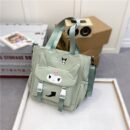 Sanrio cartoon cute shoulder bag, crossbody tote bag,, high, college students' class tutoring bag, bag, handbag, Valentine's Day gift