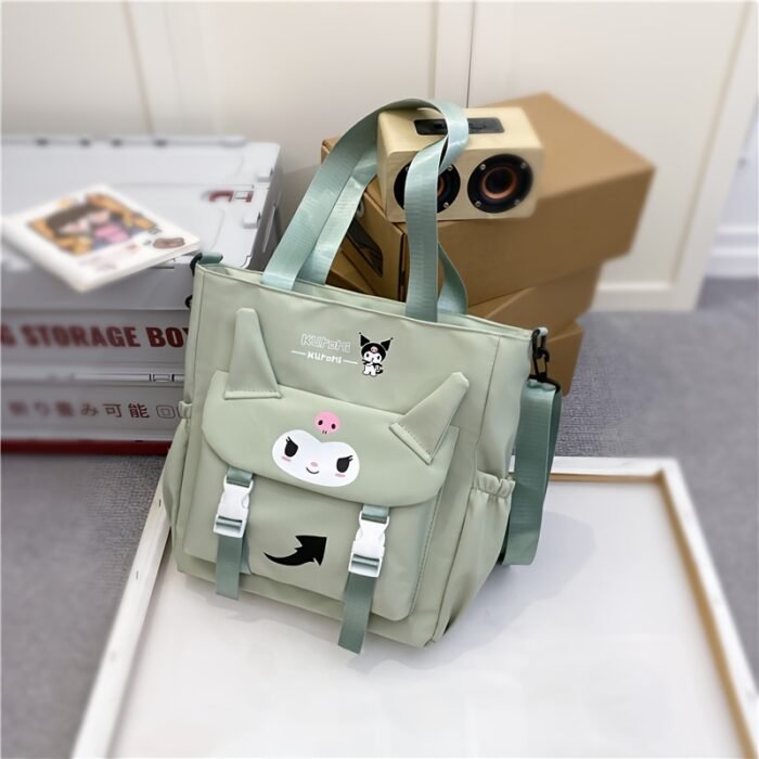 Sanrio cartoon cute shoulder bag, crossbody tote bag,, high, college students' class tutoring bag, bag, handbag, Valentine's Day gift - Image 9