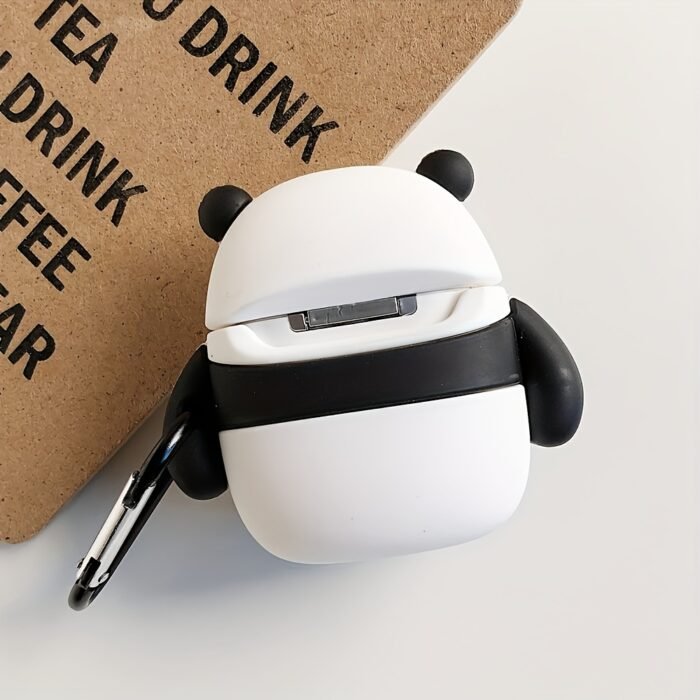 Protective Case Silicone Shell for AirPods 1/AirPods 2 Personality Simple Silicone Anti-fall Storage Box Fat Panda with Buckle for AirPods Pro/AirPods Pro 2/for AirPods 3 Cartoon Anti-fall Soft Shell Couple Gift Small Gift - Image 5