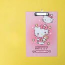 1pc SANRIO Hello Kitty A4 Clipboard - Durable Cardboard Drawing Board with Secure Clip - Multipurpose Office Supplies for Sketching, Tests, and Notes