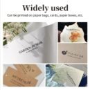 Custom Square Logo Stamp, Personalized Seal for Wedding Invitations, Floral & Store Logos, Office Supplies, Black Ink, English Text, Durable Plastic Material