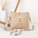 Chic Quilted Bucket Crossbody Bag - Fashionable Mini Purse for Women - Versatile Shoulder Handbag with Stylish Quilting Design