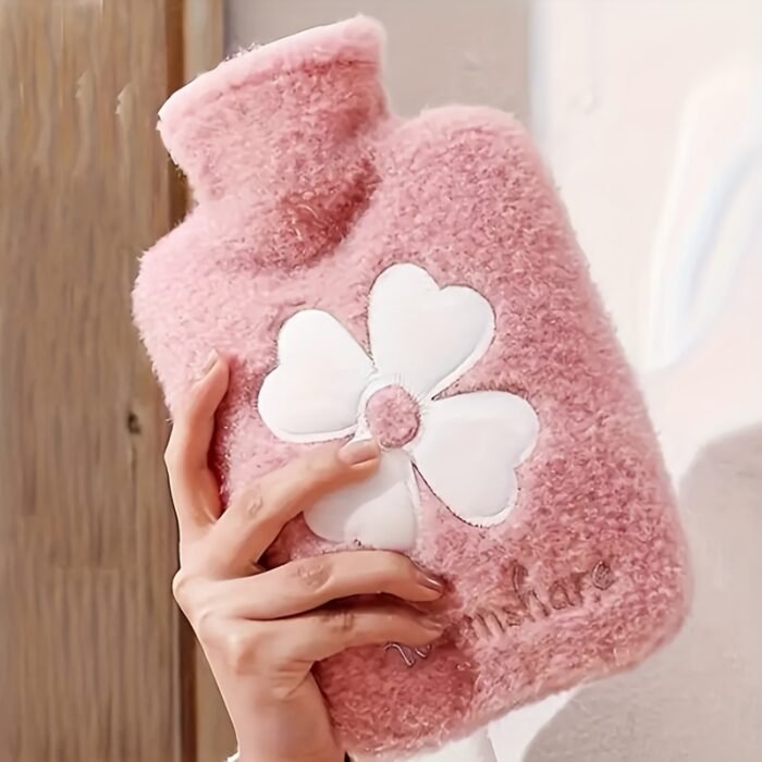 Cozy Hot Water Bottle with Soft Cover - 17.63oz/35.27oz, Durable & Easy-to-Use for Warmth - Image 4