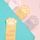 1pc (120Sheets In Total)Cat Paw Shaped Sticky Note.Cute Cartoon Cat Series Row Sitting Convenience Stickers,Reading Mark Index Stickers,Work Memo Stickers,Office And Learning Memo Message Stickers.