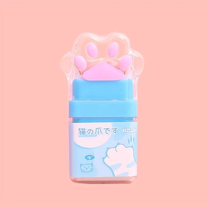 1pc Cat Paw Cute Roller Eraser Girl Pencil Eraser Rubber Cartoon Pen Eraser Supplies Prizes Office Eraser Gift giving - Image 11