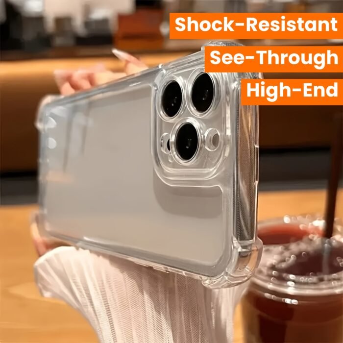 High-End Clear Case for iPhone - Shock-Resistant, See-Through Bumper, TPU Protection for iPhone 16, 15, 14, 13, 12, 11 Pro Max, X, Xs Max, Xr, 8, 7 Plus - Image 16