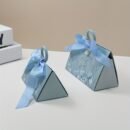 20pc Small And Large Multi-colored Hot Stamping Paper Gift Boxes, European-style Triangular Pearl Floral Hand-held Candy Boxes, Muffins, Candles, Jewelry Gift Packaging Boxes For Mother's Day, Weddings, Birthdays, Anniversaries, And Holiday Parties.