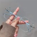 Anti-Fatigue Blue Light Blocking Chic Glasses - Transparent Lens with Stylish Square Frame for Women, Perfect for Computer, TV, Gaming & Phone Use
