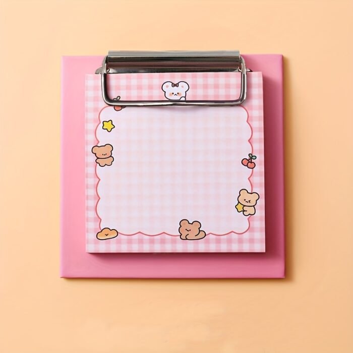 [30 Cute Cartoon Clipboard Notepads] 1pc of 30 Cute Cartoon Clipboard Notepads, Animal Pattern Notepads, Message Papers, Memo Notes, Perfect for School, Office and Home Use - Image 9
