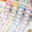 70sheets Boxed Cute Cartoon Girl Series Pull-Out Sticky Notes School Office Tearable Note Paper Set