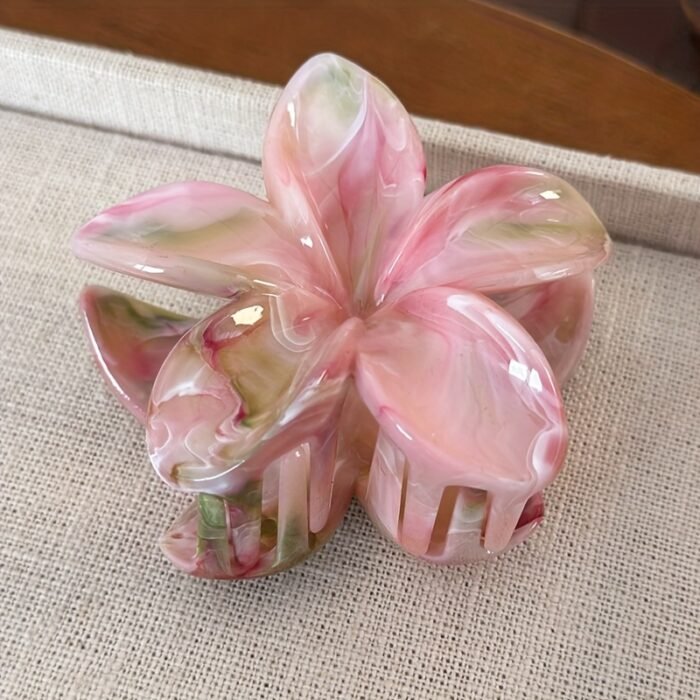 3pcs Summer Fresh Flower Hair Clips Sweet Grass Polka Shark Clip Women'S Party Back Headband Accessories - Image 2