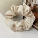 Women’s Soft Satin Hair Scrunchies - Elastic Ponytail Holders in Black, Brown, Beige & Cream, Simple Style Versatile Hair Accessories for Everyday Use, Stylish Ponytail Holders | Minimalist Hair Ties | Satin Fabric Scrunchies, Scrunchies for Hair
