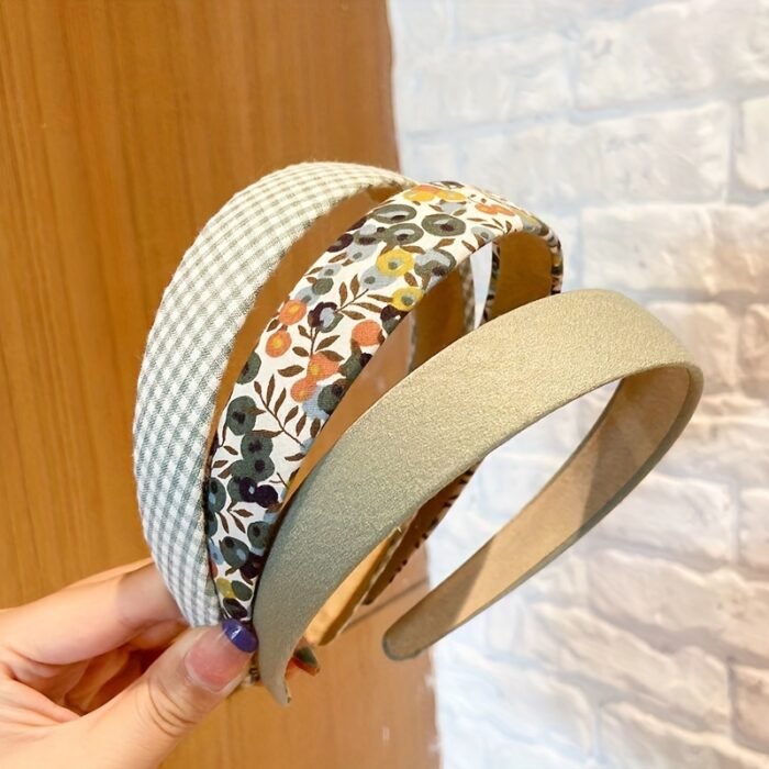 3pcs, Fresh Elegant Classic Wide Brim Floral Headbands, Women Girls Country Style Casual Leisure Hair Accessories, Gift Photo Props - Image 17