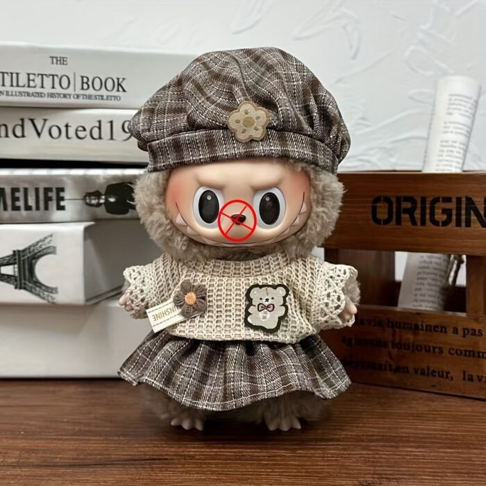 [Cute Dress] Mini Doll Clothes Set | for 17cm Labubu Dolls | Cute Dress Up Accessories - Image 13