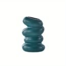Vintage Style Spiral Vase - Unique Twisted Design, Ideal for Fresh and Hydroponic Plants, Creative Home Decor, Plastic, No Battery Required