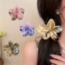 3pcs Summer Fresh Flower Hair Clips Sweet Grass Polka Shark Clip Women'S Party Back Headband Accessories