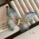 3pcs Elegant Faux Pearl Decorative Butterfly Shaped Hair Clips Vintage Hair Barrettes For Women And daily use Wear