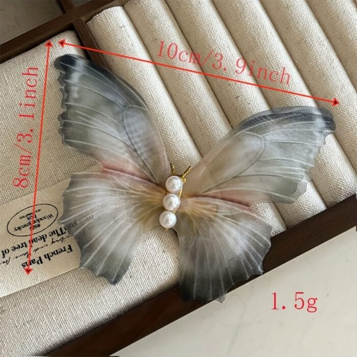 3pcs Elegant Faux Pearl Decorative Butterfly Shaped Hair Clips Vintage Hair Barrettes For Women And daily use Wear - Image 7