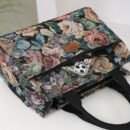 Women's Tote Bag New Product, Thickened Knitted Jacquard Fabric, Tote Bag, Work Portable Shopping Bag, Outing Storage Bag, Women's Bag, Retro, Large Capacity, Ethnic Style, Daily Use, Back-to- Season, Ramadan Festival, Square Bag, hand-carried bag, suitable for and office