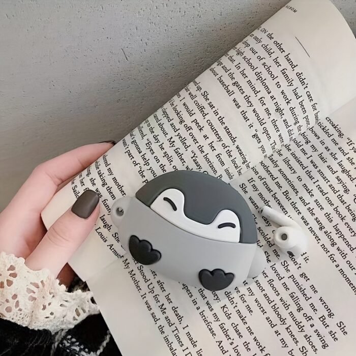 [Penguin Case] Silicone Penguin Protective Case | 1pc for Airpods 3/Pro, Dropproof Headphone Cover, Cute Animal Design, 1/2 Apple Compatible, Durable Protective Accessory - Image 4