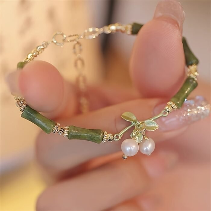 1 Women'S Fashion Bracelet New Chinese Retro Bamboo Lily of The Valley Bracelet - Image 11