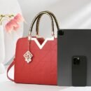 Cocogigi Women'S Elegant Black Geometric Crossbody Bag with Golden-Tone Hardware, Detachable Shoulder Strap, and Sparkling Charm - Versatile Commuter Handbag for Casual or Formal Occasions, Casual Shoulder Bag | Geometric Pattern Bag | Polyester Lined Interior, Purse
