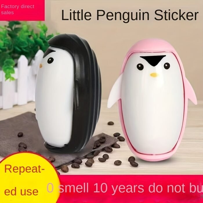 Cute Penguin Lint Roller - Portable, Washable Fabric Debris Remover for Clothes & Home, Easy to Use, No Electricity Needed, Home Cleaning Essentials | Playful Design | Easy Grip Handle, Lint Roller for Clothes - Image 4
