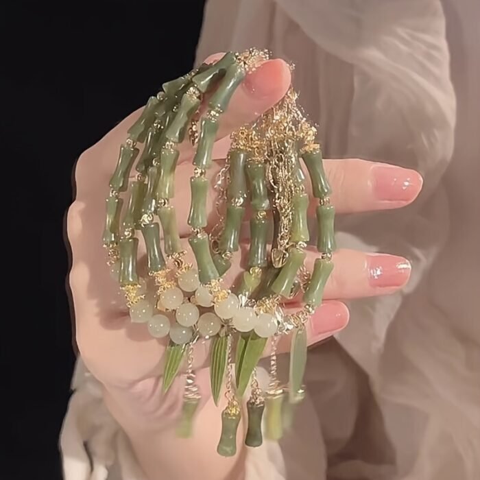 1 Women'S Fashion Bracelet New Chinese Retro Bamboo Lily of The Valley Bracelet - Image 4