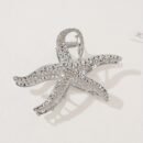 1pc Oversized Metal Starfish Hair Claw Clip - Retro Ocean Style Hair Accessory, Golden-Tone Alloy for Women, Perfect for Beach Vacations & Casual Outfits, Beach Vacation Accessory | Elegant Hair Accessory | Durable Metal Constructio
