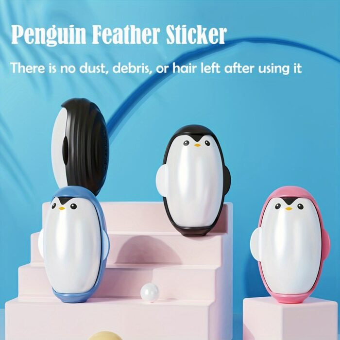1pc Cute Penguin Silicone Pet Hair Remover Roller, Reusable, Washable, Strong Adhesion, No Odor, for Cats and Dogs, Furniture and Clothing Hair Cleaner - Image 9