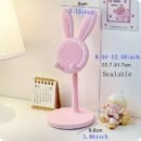 Adjustable Cute Bunny Phone Stand - Cartoon Rabbit Design, EVA Material, Universal Tablet Holder - Ideal for Desk, Gift for Easter, Valentine's, Thanksgiving, Mother's, Father'S Day, Christmas, Bunny Accessories