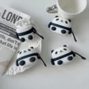 Protective Case Silicone Shell for AirPods 1/AirPods 2 Personality Simple Silicone Anti-fall Storage Box Fat Panda with Buckle for AirPods Pro/AirPods Pro 2/for AirPods 3 Cartoon Anti-fall Soft Shell Couple Gift Small Gift