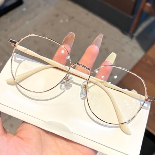 Women's Ultra-Light Blue Light Blocking Glasses - Stylish Oval Frame, Slimming Effect, PC Lenses, Acetate Material, Perfect for Everyday Use & Street Style, Street Style Glasses | Oval Frame Glasses | Acetate Fiberglass