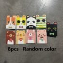 8pcs Cute Animal Pocket Notebooks - Mini Cartoon Softcover Journals with Colorful Designs, Kawaii Stationery Set for Office, School & Gifts, Notebooks And Journals